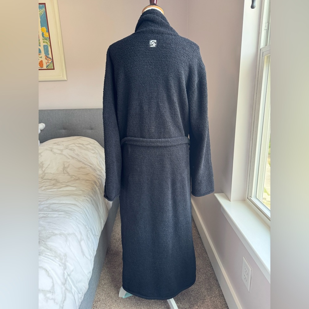 Kashwere Black Seasonless Lightweight Chenilla Fine Robe Size XL - Picture 3 of 9